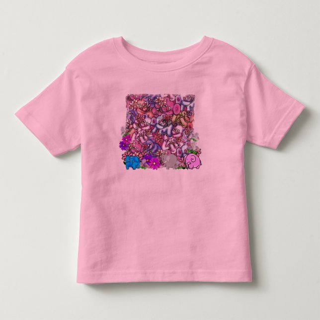 Elephants In My Garden T-Shirt (Front)