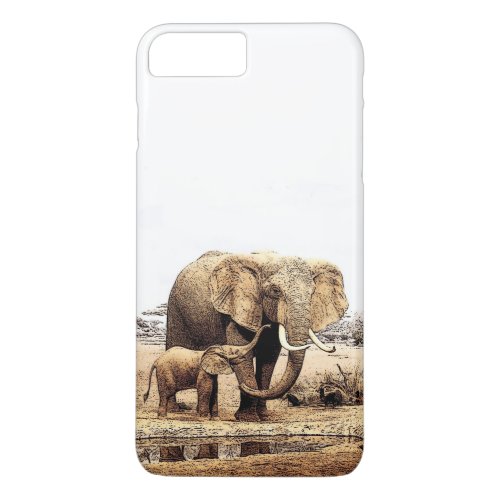 Elephants iPhone 7 Plus Case