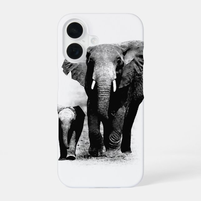 Elephants Iphone Case (Back)