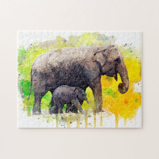 elephants jigsaw puzzle (Horizontal)