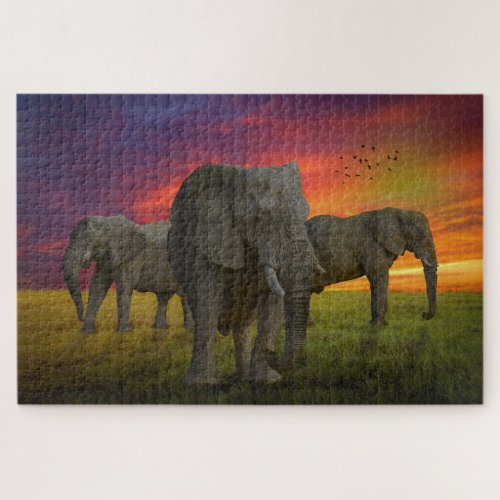 Elephants Jigsaw Puzzle