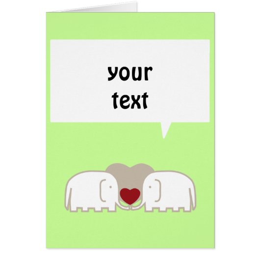 elephants love cards (Front)