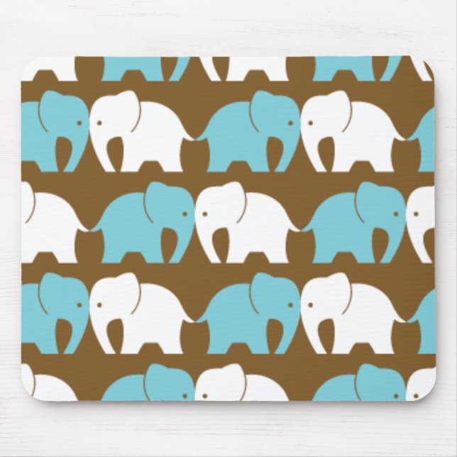 Elephants Mouse Pad (Front)