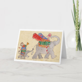 Elephants' Moving Day Card