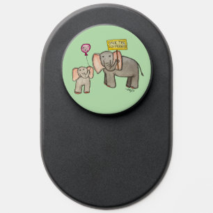 Elephants Need Our Help PopSocket