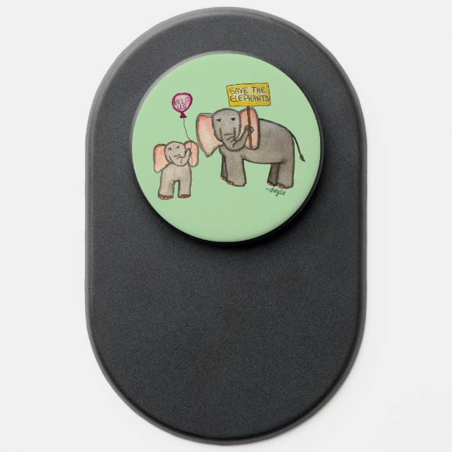Elephants Need Our Help PopSocket (Popsocket)