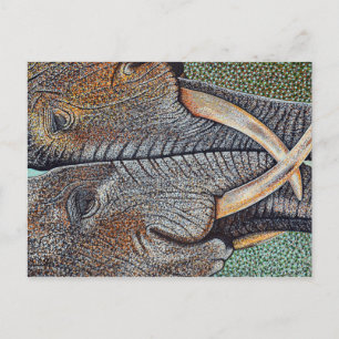 Elephants Never Forget Postcard