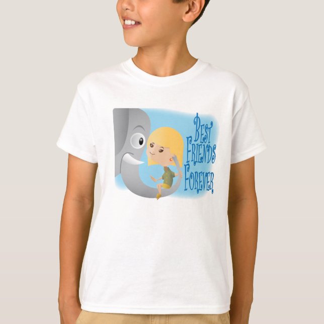 Elephants Never Forget Their Friends T-Shirt (Front)