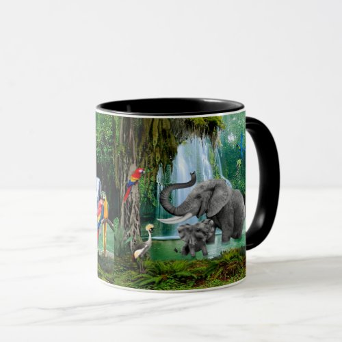 ELEPHANTS OF THE RAIN FOREST MUG