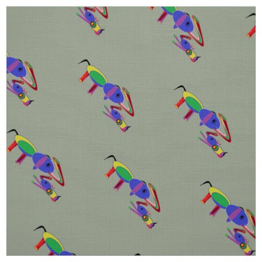 Elephants Pattern Fabric