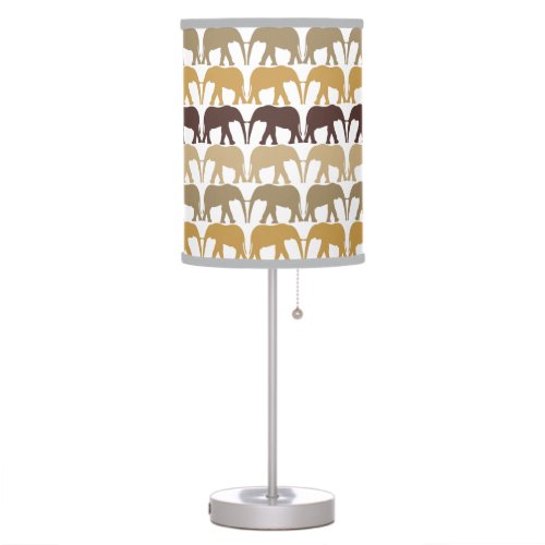 Elephants Pattern Table Lamp