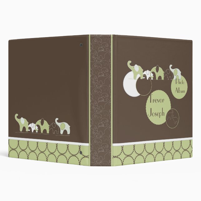 Elephant's Photo Album in Green Binder (Background)