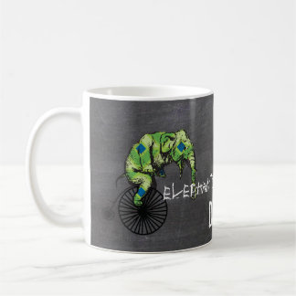 Elephants Plus Bikes Equal YIKES! Coffee Mug