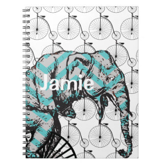 Elephants Plus Bikes Equal YIKES! Notebook