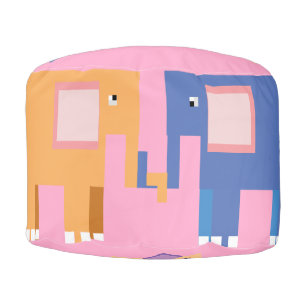 Elephants Pouf