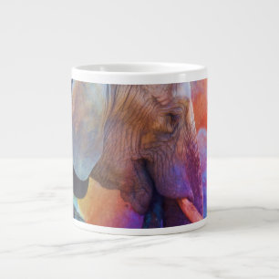 ELEPHANTS REMEMBERING AFRICAN WATERS GIANT COFFEE MUG