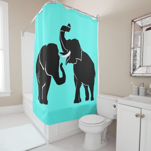 Elephants Shower Curtain