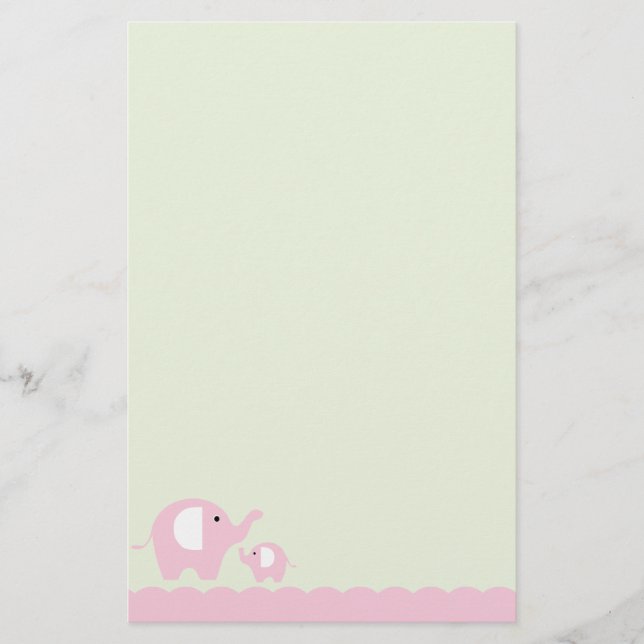 Elephants Stationery (Front)
