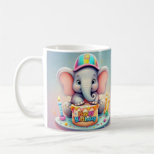 " ELEPHANT'S SWEET CELEBRATION " COFFEE MUG