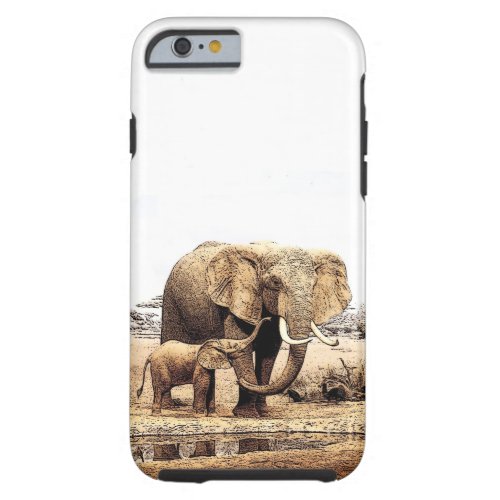Elephants Tough iPhone 6 Case