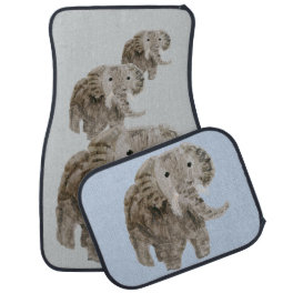 Elephants Wild Animal Custom Color Car Floor Mat
