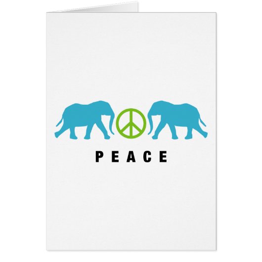 Elephants with Peace Cards (Front)