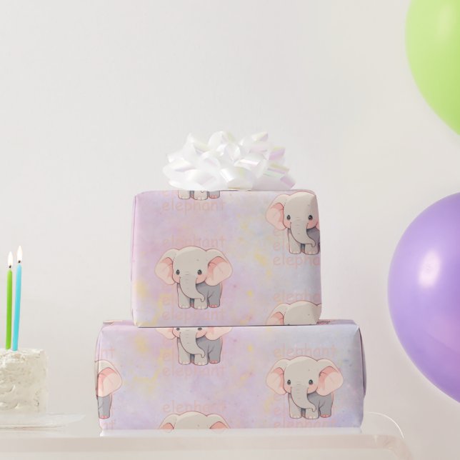#Elephant's Wrapping Paper (Party Gifts)