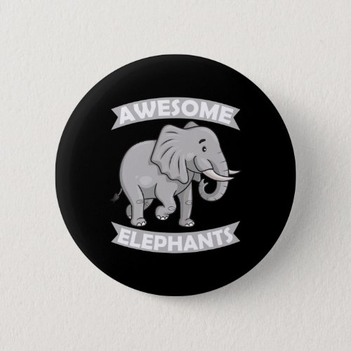 Elephants Zoo Circus Elephant Conservative  Button