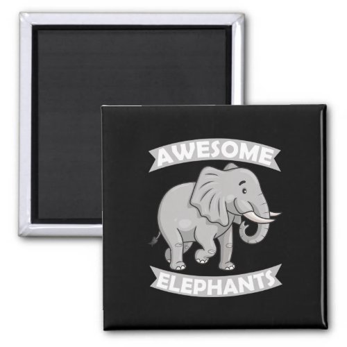 Elephants Zoo Circus Elephant Conservative  Magnet