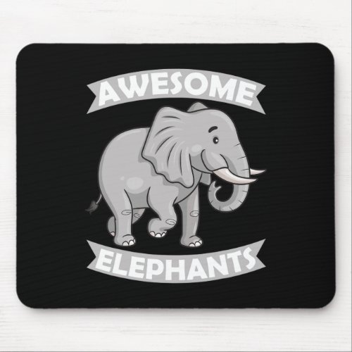 Elephants Zoo Circus Elephant Conservative  Mouse Pad