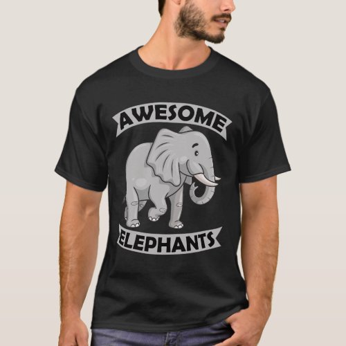 Elephants Zoo Circus Fun Elephant Conservative  T_Shirt