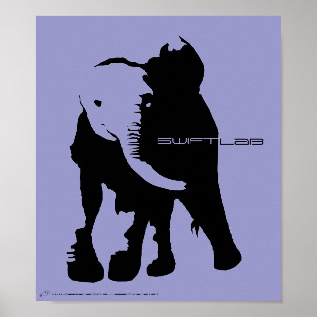 elephantshadow, Bird Head Blank, swift, lab, ww... Poster (Front)
