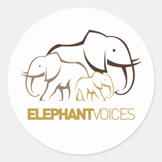 ElephantVoices Logo Sticker (Front)