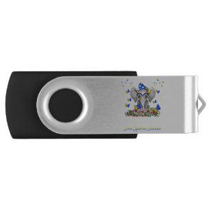 Elephent His Fight Is My Fight Down Syndrome Aware Flash Drive