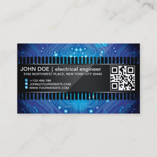 Customizable Eletronic Chil Style Business Card