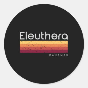 Eleuthera Bahamas Classic Round Sticker
