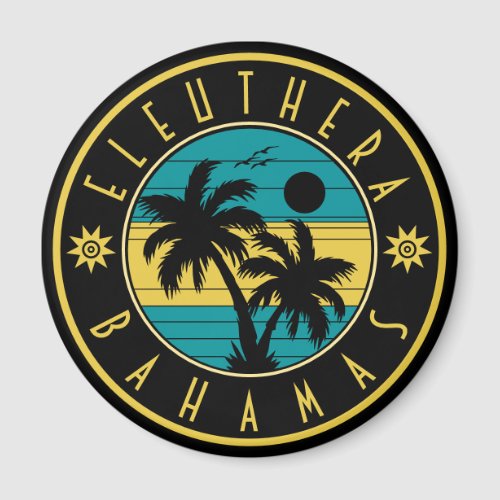 Eleuthera Island Bahamas Palm Tree Souvenirs Magnet