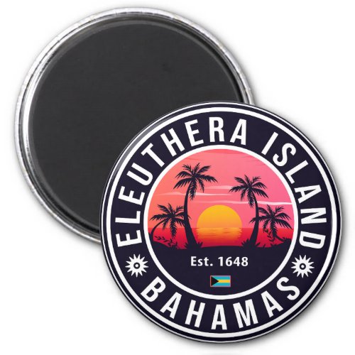 Eleuthera Island Bahamas Vintage Souvenirs 60s Magnet