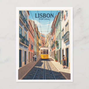 Elevador da Bica Lisbon Portugal Postcard