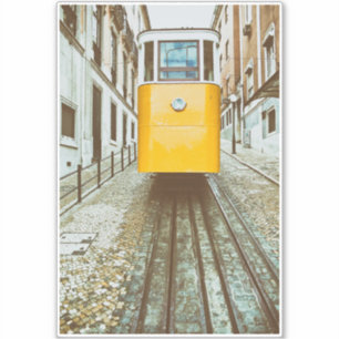 Elevador da Gloria. Lisbon, Portugal. Sticker