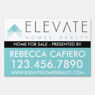 Elevate Homes Realty 36"x24" large lawn sign. Yard Sign