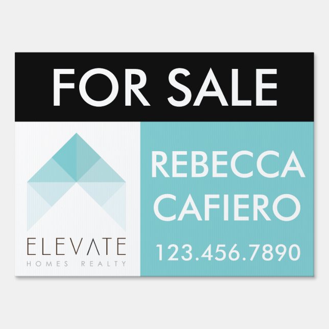 Elevate Homes Realty customizable sign (Front)