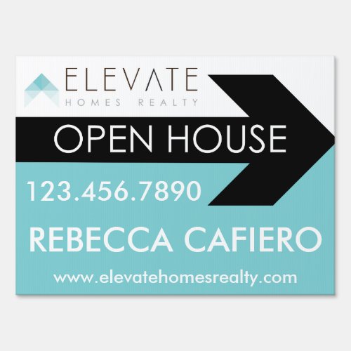 Elevate Homes Realty open house sign