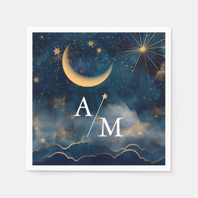 Elevate the dining experience at your celestial-th napkins (Front)