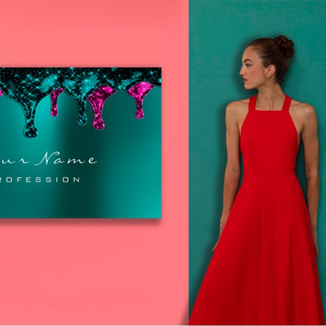 Elevate Your Beauty Business with Wax Epilation  Business Card (Wax Epilation Pink Depilation Violet Nails Teal Business Card)