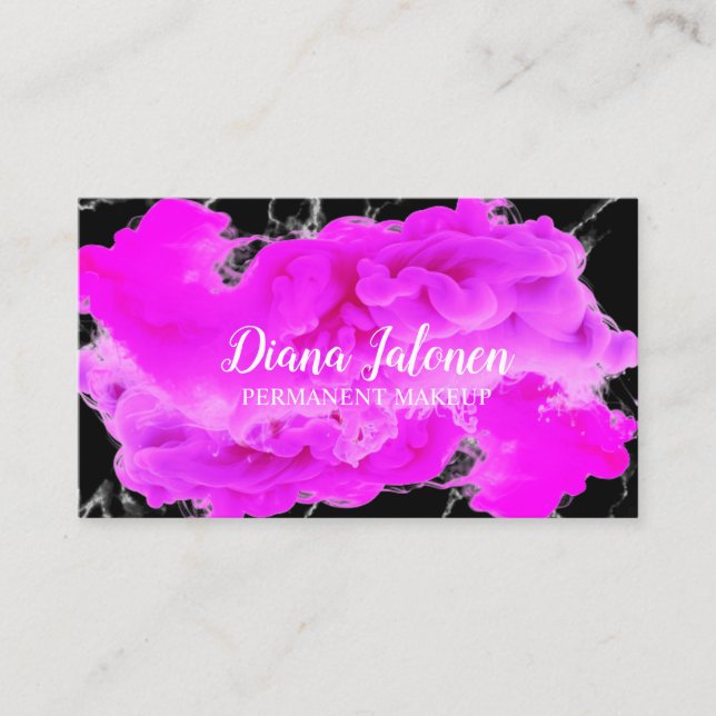 Elevate Your Beauty with Permanent Makeup Business Card (Front)