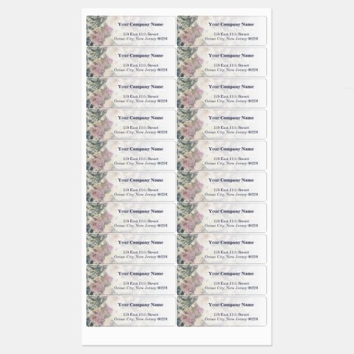 Elevate Your Brand with Custom Photo Florist Shop  Labels