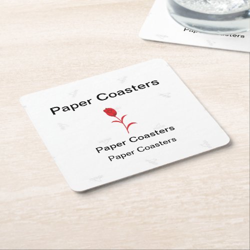 Elevate Your Brand with High_Quality Paper Coaster