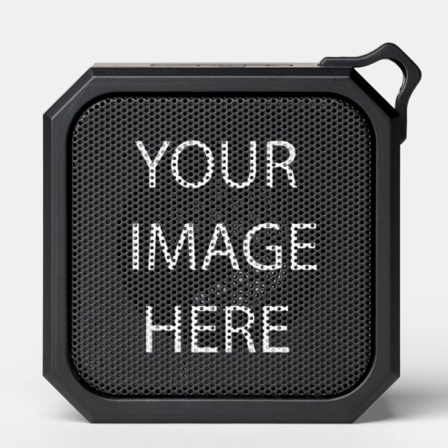 Elevate Your Brand with ‘Your Image Here’ Designs" Bluetooth Speaker (Front)