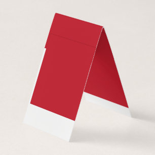 Elevate Your Design a Red Background and White Business Card